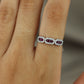 Princess-cut ruby ring
