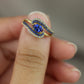 Sapphire wave ring