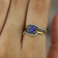 Sapphire wave ring
