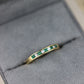 Emerald & diamond band