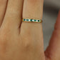 Emerald & diamond band