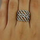 Diamond wave ring