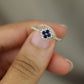 Sapphire flower ring