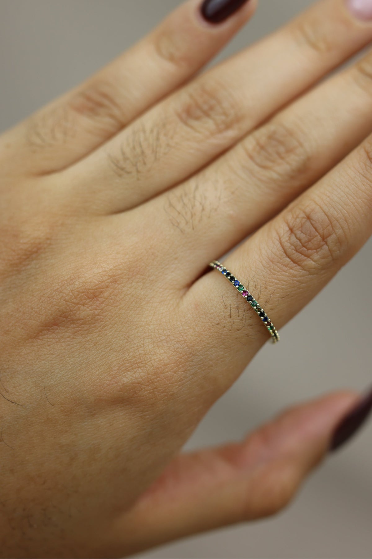 Colorful infinity ring #548