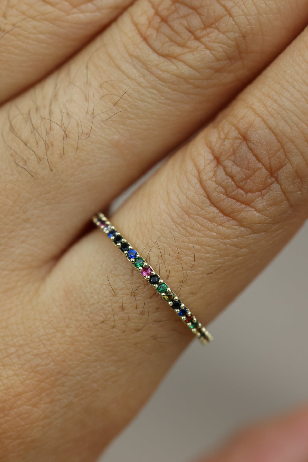Colorful infinity ring #548