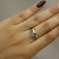 Anillo doble cruz #552