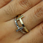 Anillo doble cruz #552