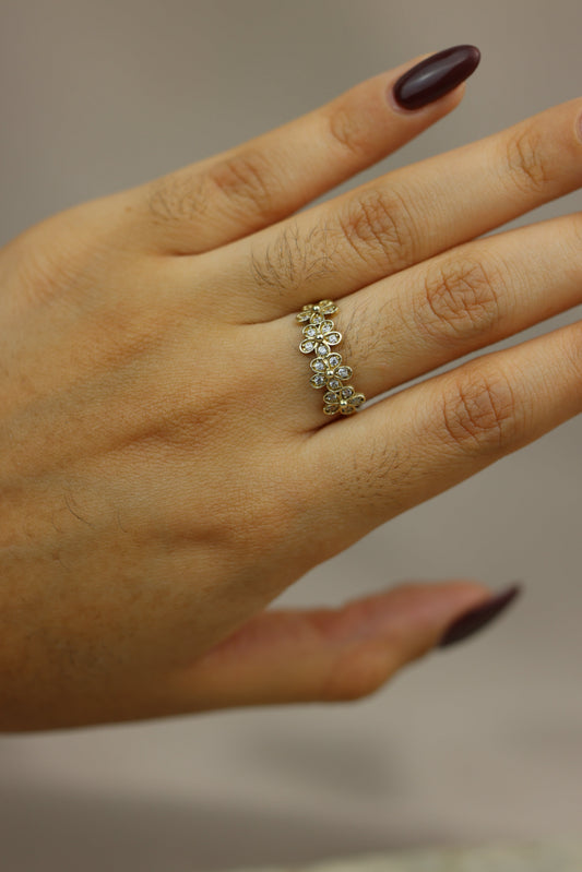 Anillo de 4 flores #553