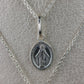 Medalla de la Milagrosa con cadena tejido mini rolo #222|#223|#224