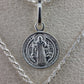 Medalla de San Benito con cadena tejido cordon grande #219|#220|#221