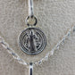 Medalla de San Benito con cadena tejido cordon grande #219|#220|#221