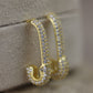 Aretes con forma de broche #178