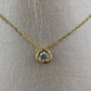 Solitaire pendant necklace #612