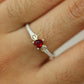 Red heart ring #566