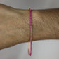 fuchsia tennis bracelet #614