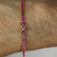 fuchsia tennis bracelet #614