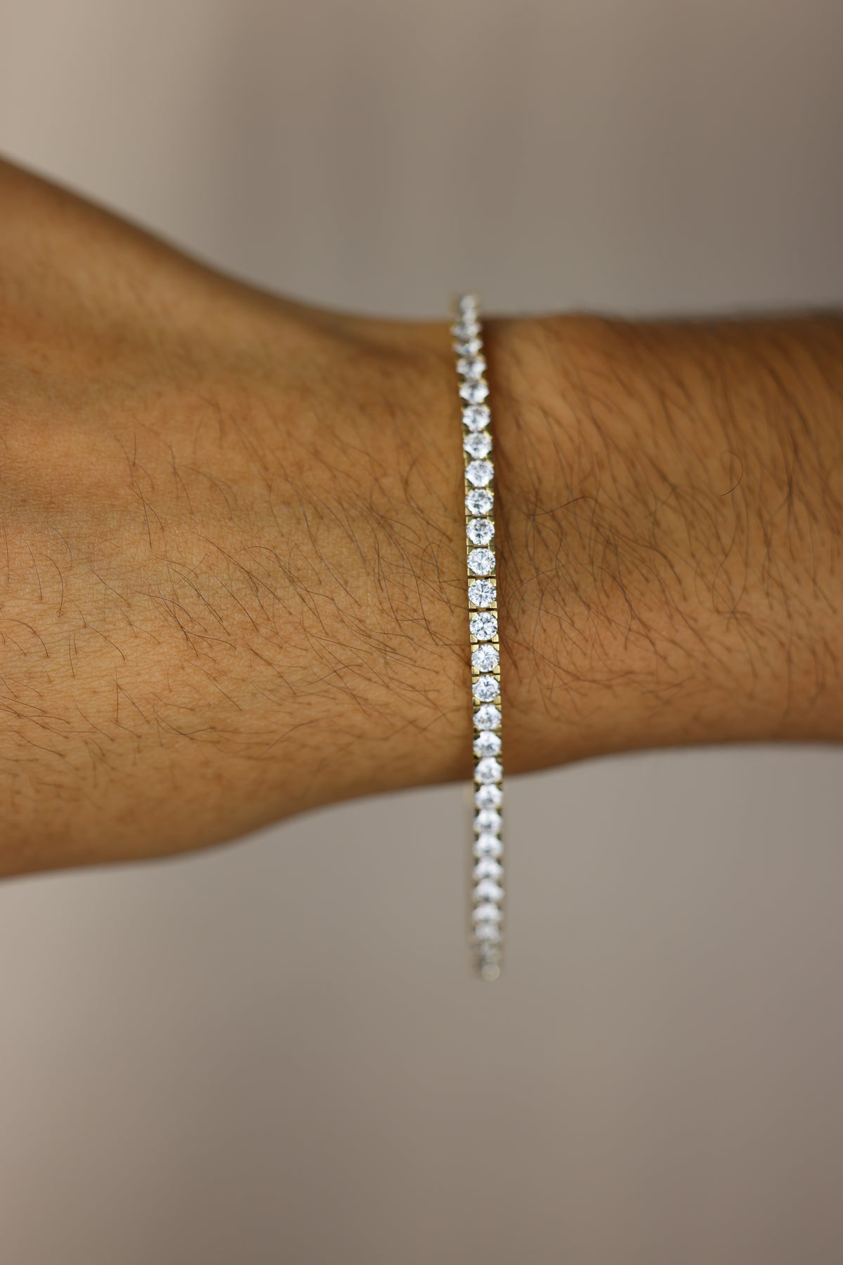 Square-link tennis bracelet #618