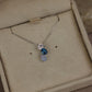 Diamond and topaz necklace