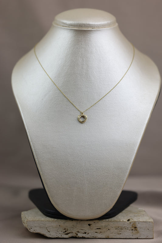 Collar con dije de corazón #585