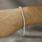 Silver tennis bracelet #621