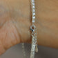 Silver tennis bracelet #621