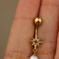 Piercing de ombligo de perla #506