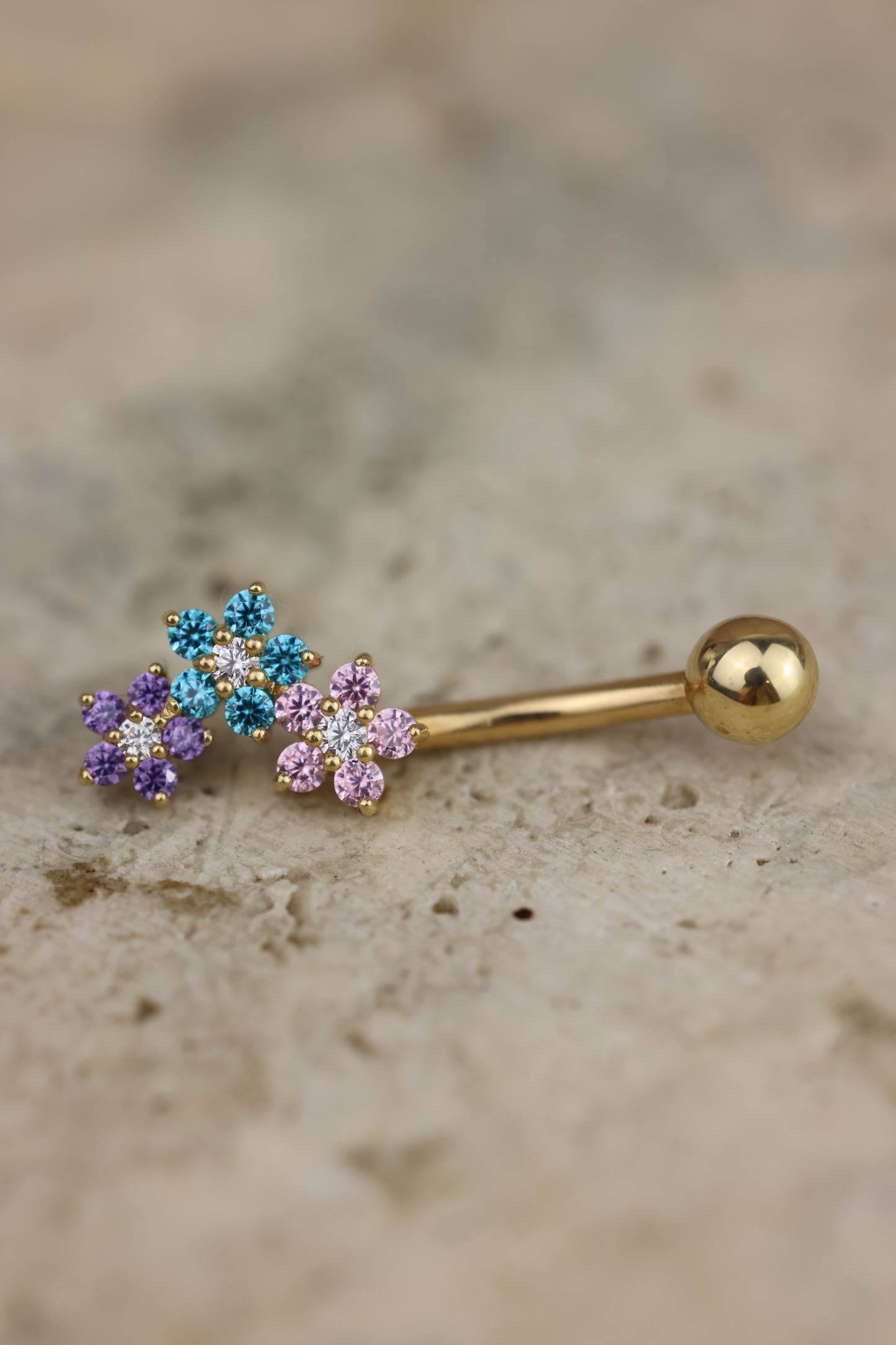 Piercing de ombligo flor #507