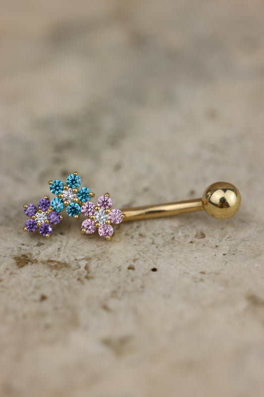 Piercing de ombligo flor #507