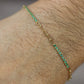Tennis bracelet with paperclip