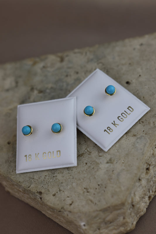 Aretes de bebe turquesa #270