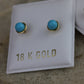 Aretes de bebe turquesa #270