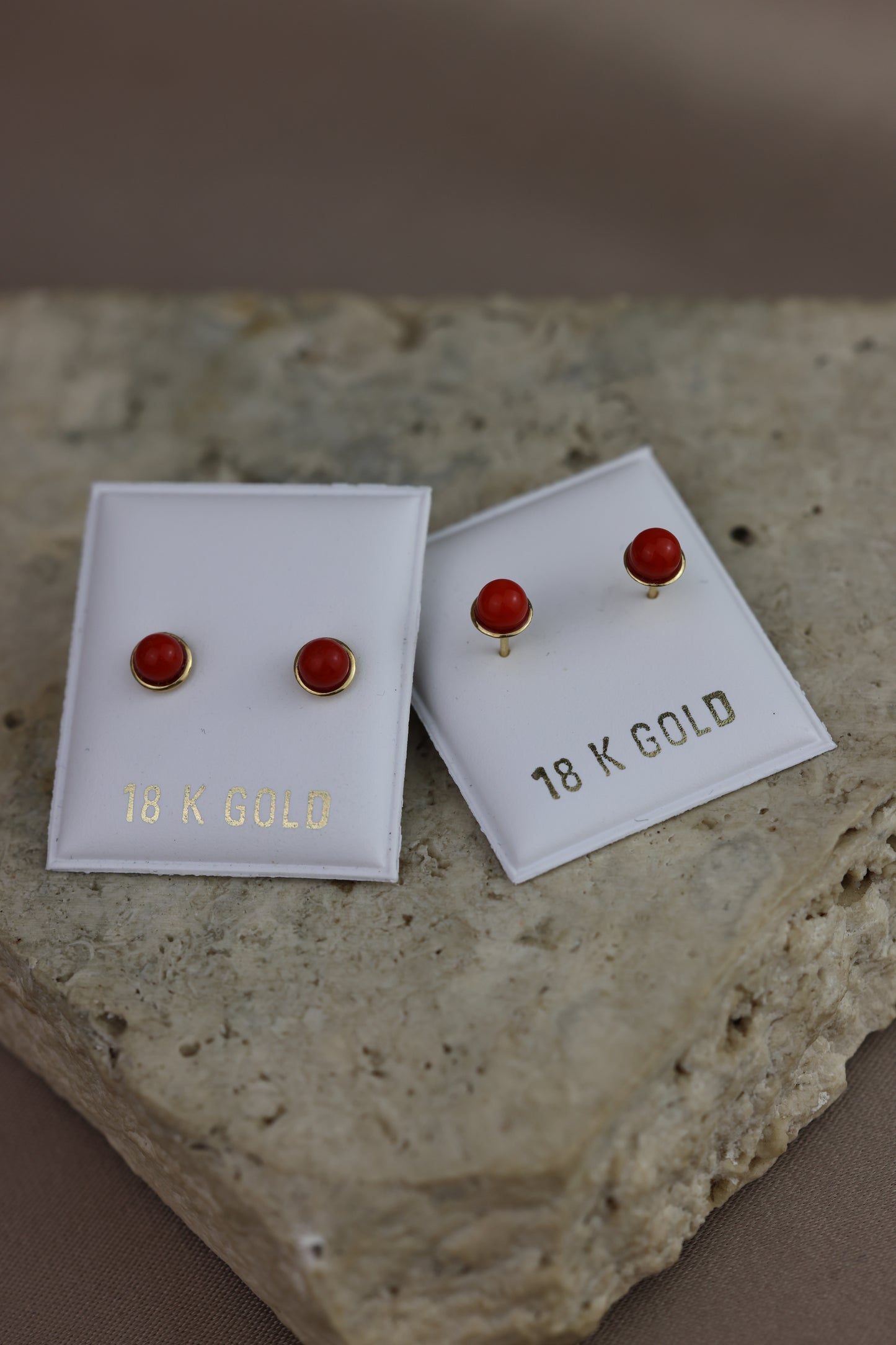 Aretes de bebe coral #271