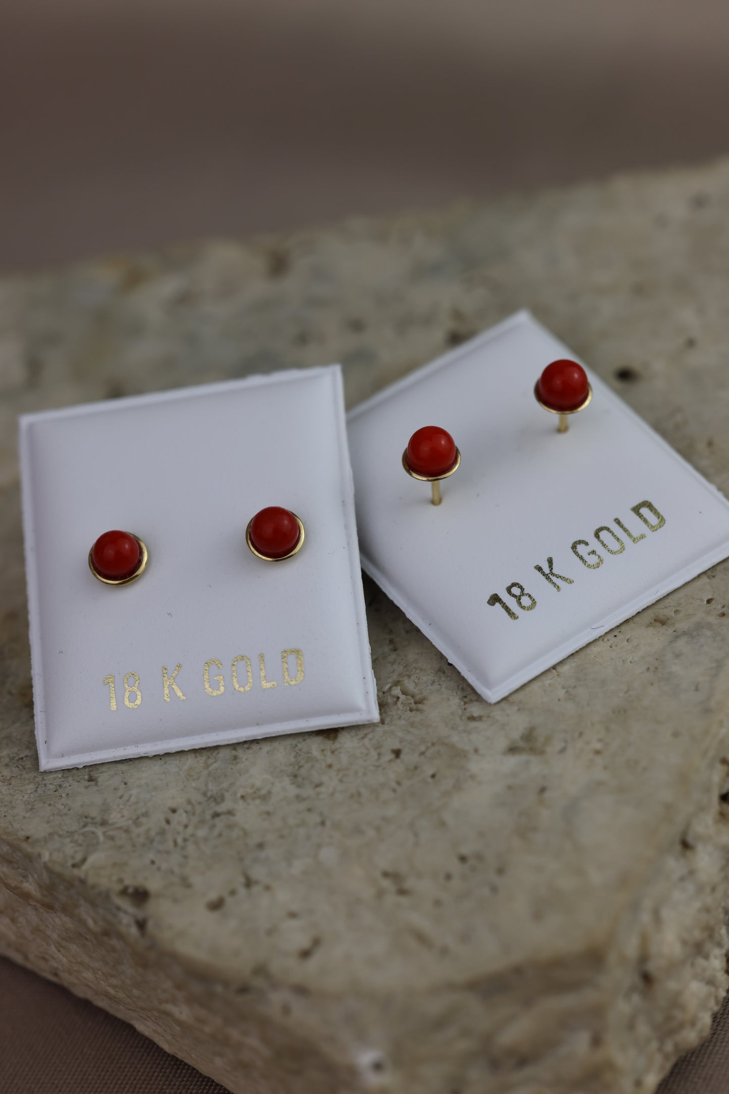 Aretes de bebe coral #271
