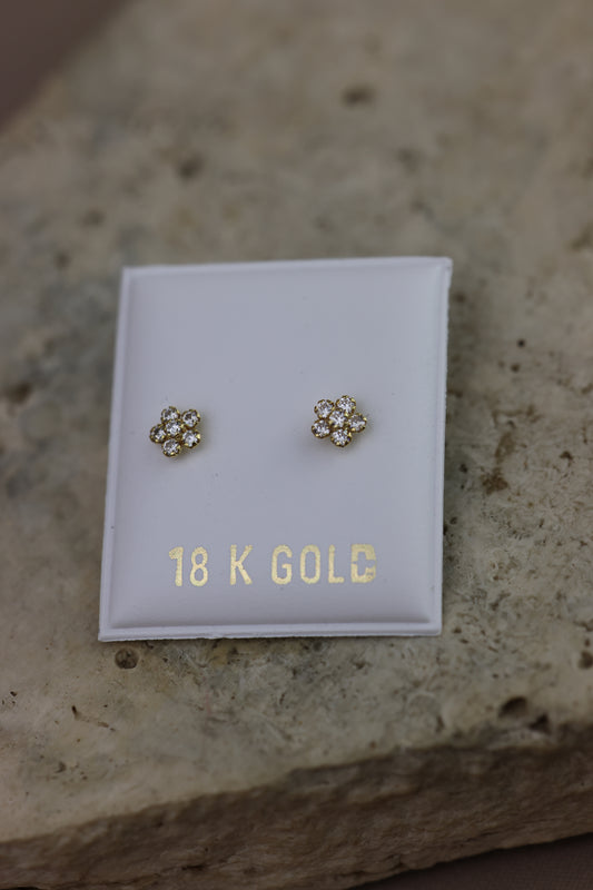 Aretes de bebe flor #275