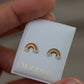 Aretes de bebe arcoíris 18k #268