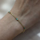 Pulsera de esmeraldas #A48