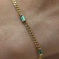 Pulsera de esmeraldas #A48