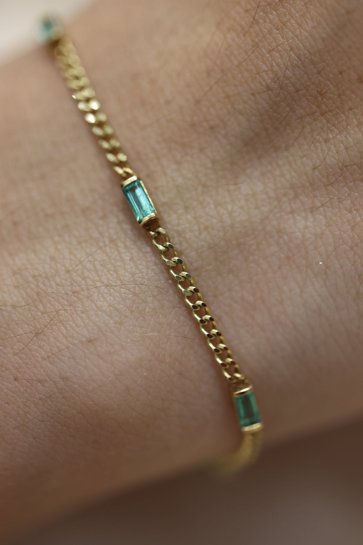 Pulsera de esmeraldas #A48
