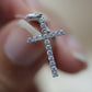 Diamond cross pendant #A57