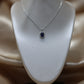Sapphire and diamond pendant