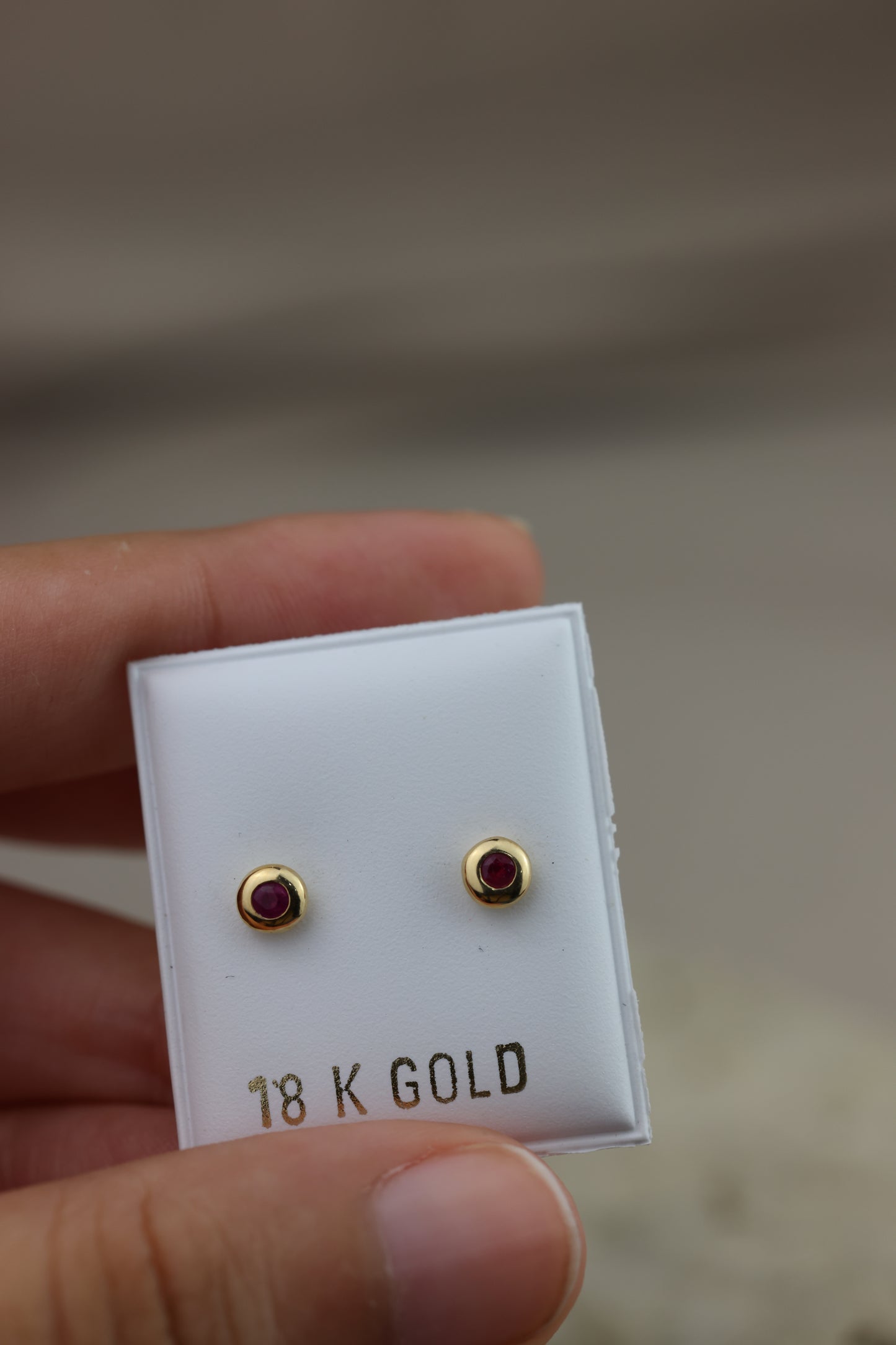 Aretes de bebe puntos rojo #272 #273