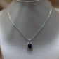 Sapphire and diamond pendant