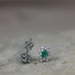 EMERALD EARRING (SNOW) O/B #15013