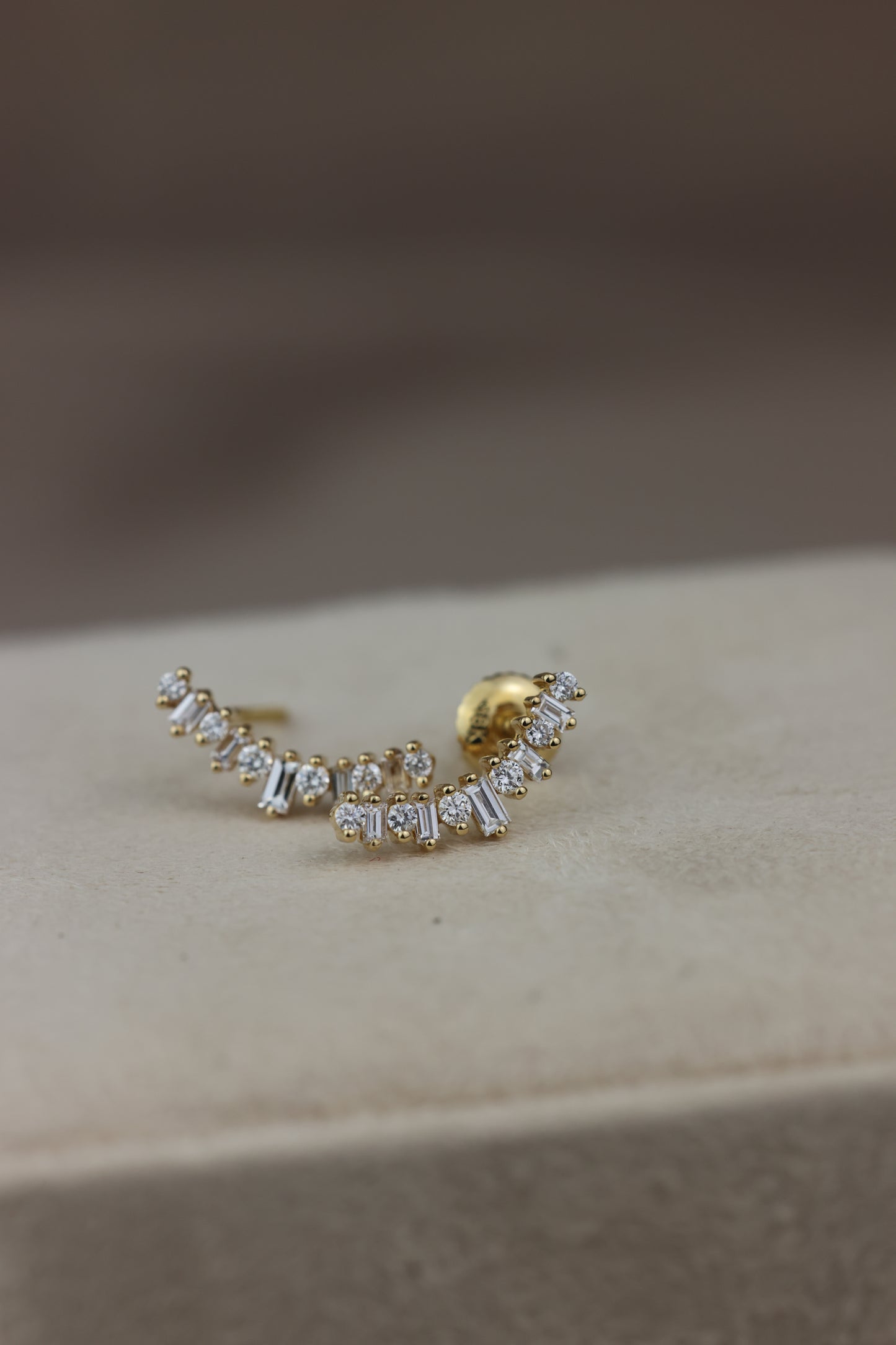Diamond piercing - curvi con corte baguette y redondo #14681