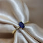 Oval sapphire