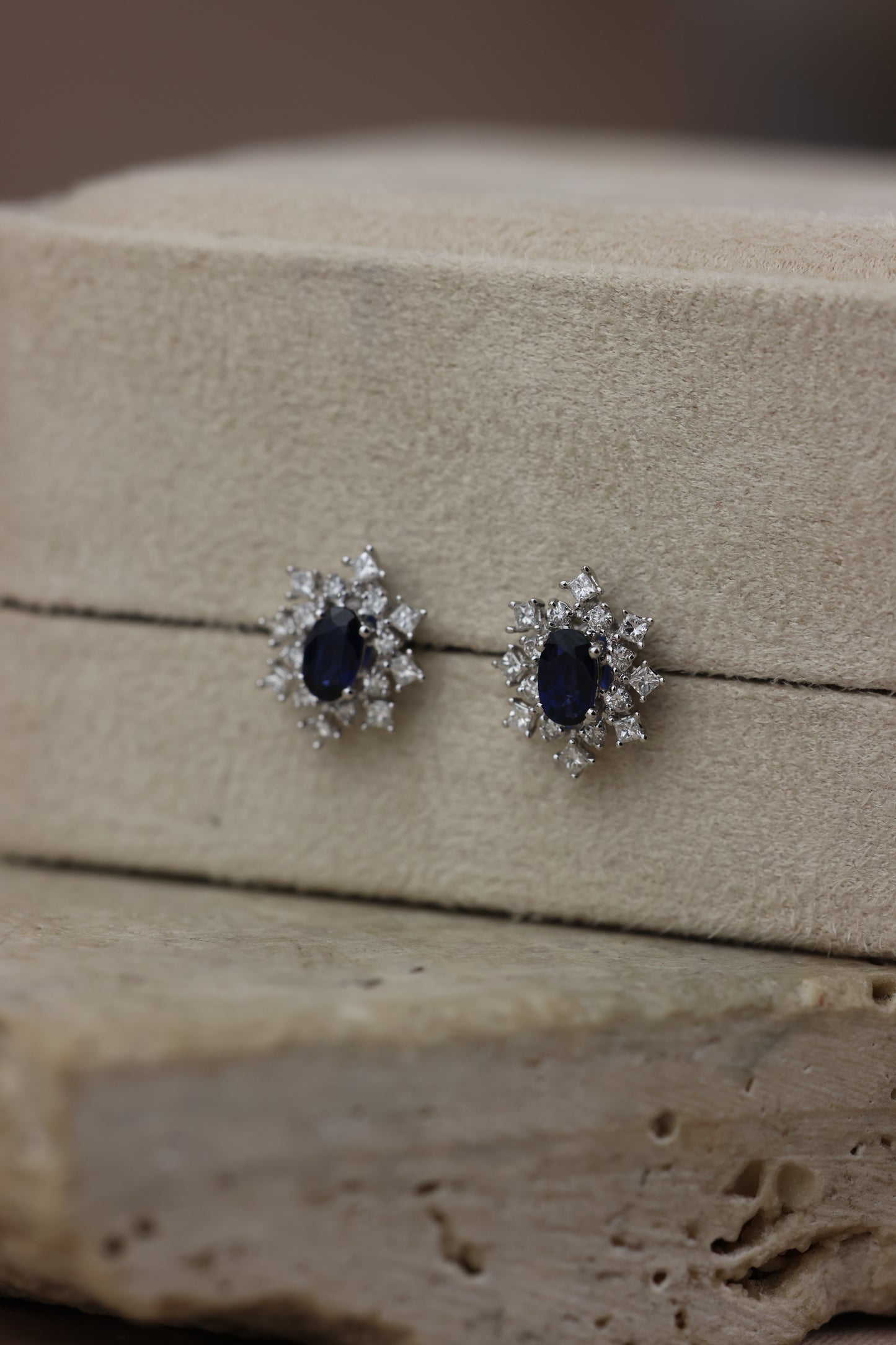 Snow earring de sapphiro O/B #15011