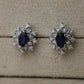 Snow earring de sapphiro O/B #15011