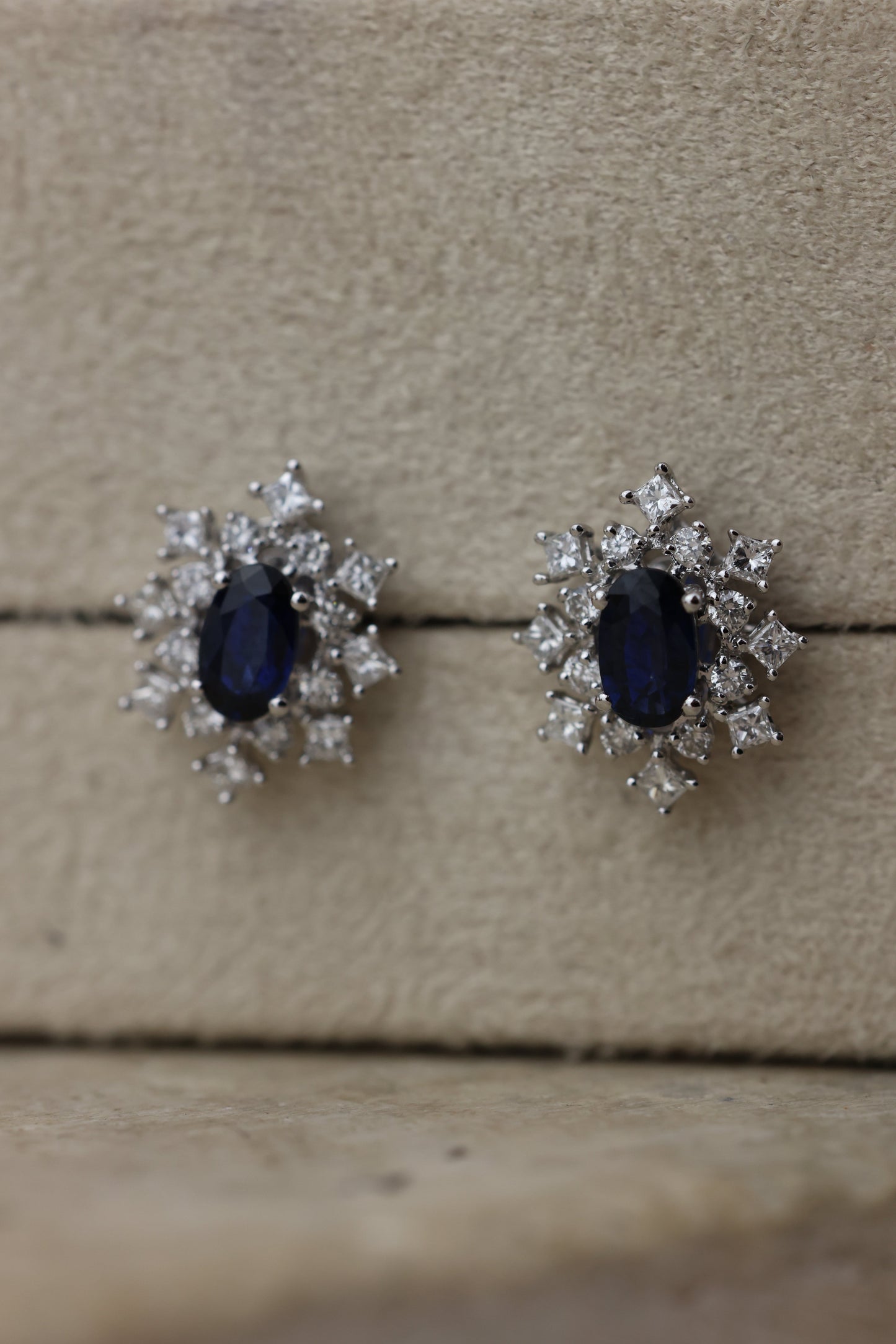 Snow earring de sapphiro O/B #15011