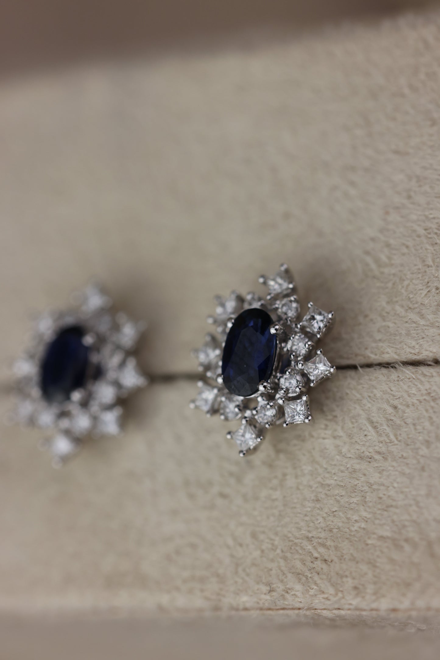 Snow earring de sapphiro O/B #15011