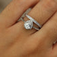 Duo de matrimonio en oro blanco #371